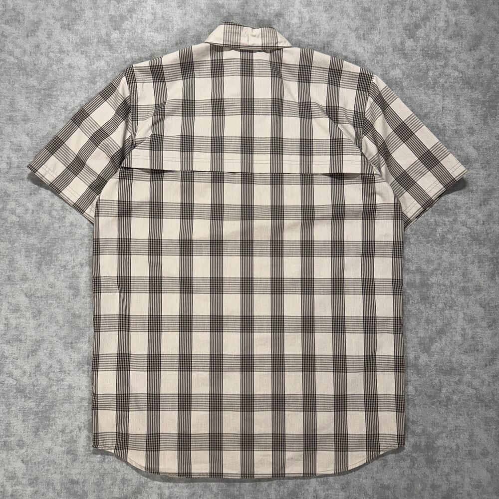 Carhartt Force Relaxed Fit plaid workwear casual short sleeve button up mens LT - Picture 2 of 10